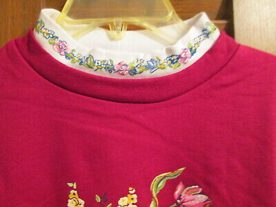 Women Christmas Flower Design  XL 2 Sweatshirt Blair 60 Cotton & 40 Polyester  Blair Does Not Apply - фотография #3