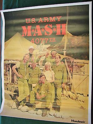 Vintage 1983 M*A*S*H 4077th Final Season Hardee's Poster 19" x 24" Perfect  Без бренда