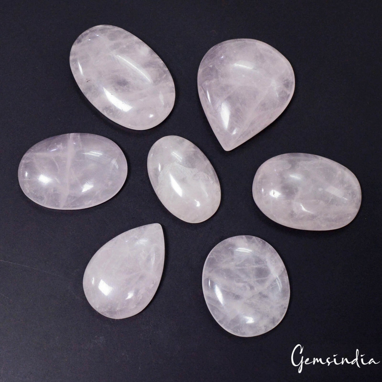 500 Cts Natural Untreated Pink Rose Quartz Mix Shape Loose Gemstone~31mm-42mm #gemsindia