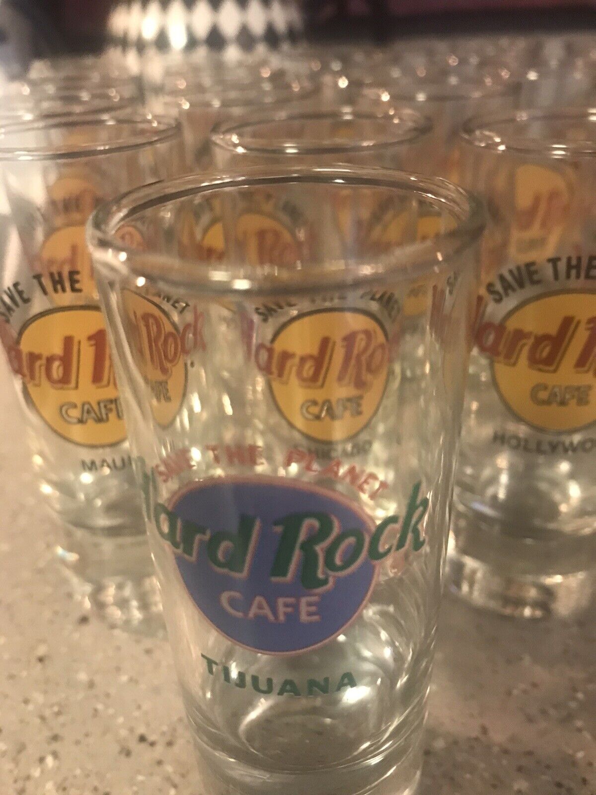 Hard Rock Cafe Lot of 26 Shot Glasses 4" Various Cities 1999 and Prior Без бренда - фотография #4