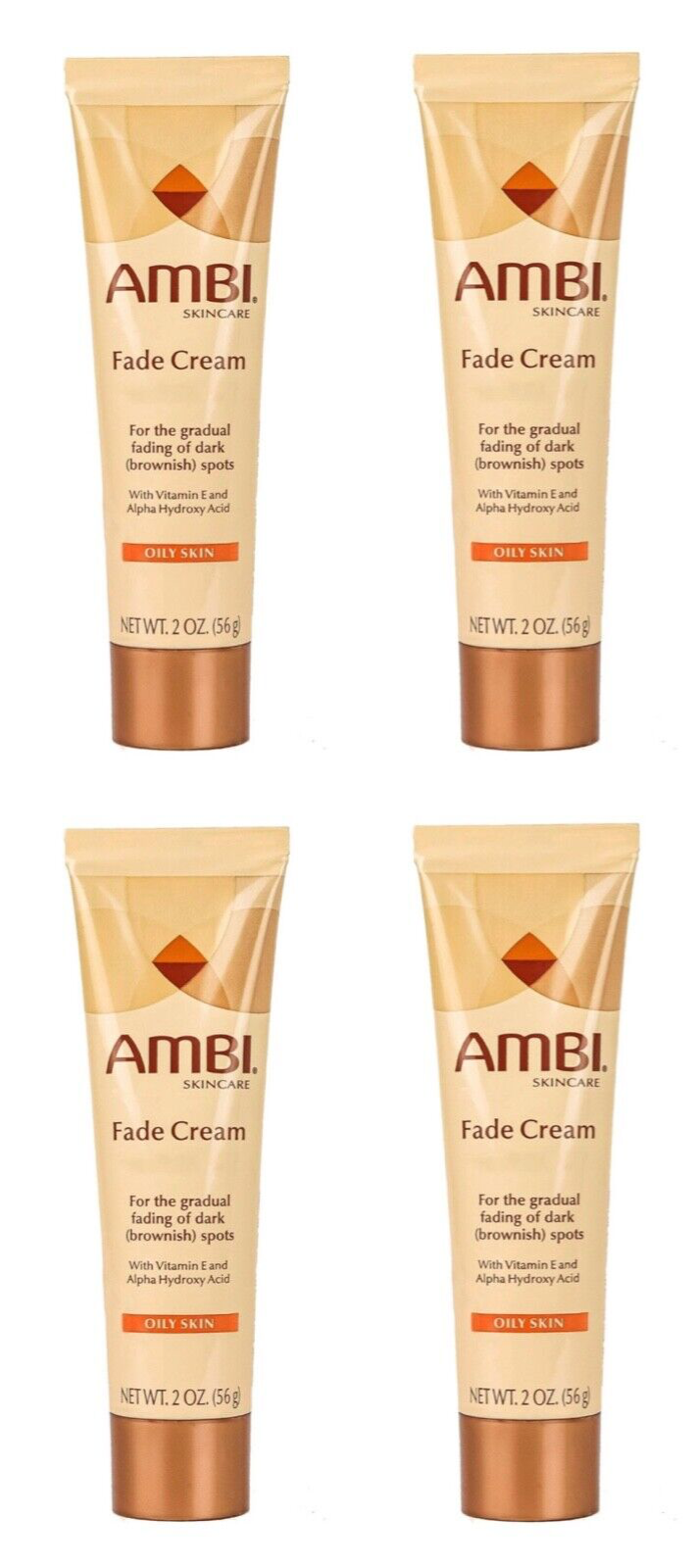 4-PACK NEW Ambi Fade Cream Oily Skin Lightener Dark Spot Bleacher 2oz EXP  12/23 Ambi Does not appky