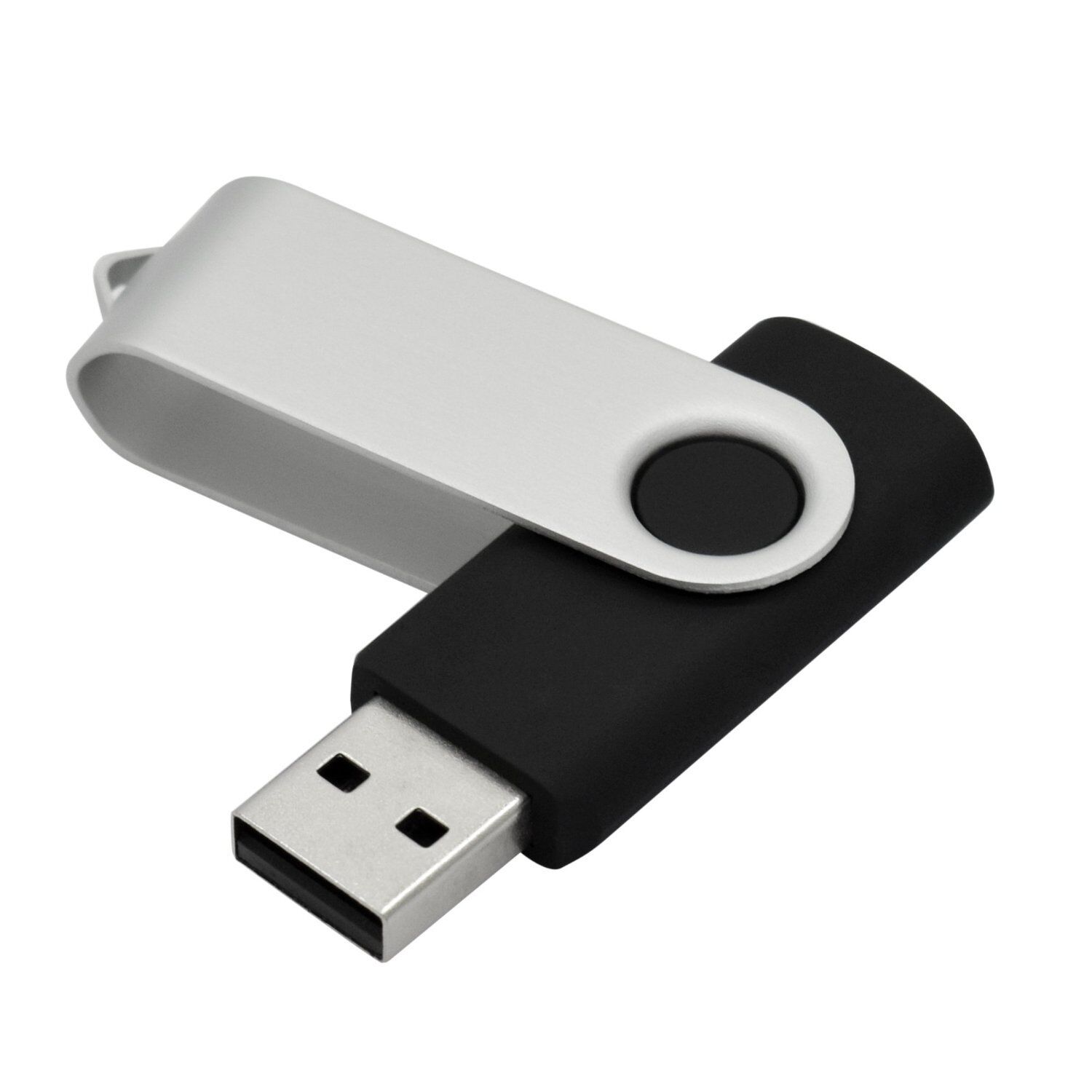 Wholesale Lot 2GB USB 2.0 Flash Thumb Drive Swivel Metal Design (5 Pack) Bulk GoRAM USB2048-SW, USB2GB-SW - фотография #3