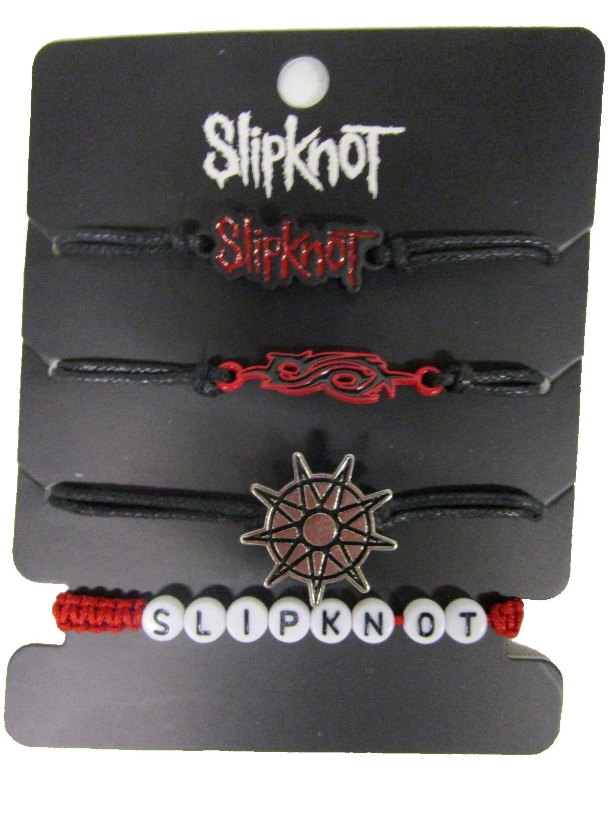 Slipknot Icon Cord Bracelet Set of 4 Symbol Band logos Nonagram  9 pointed Star BRAVADO