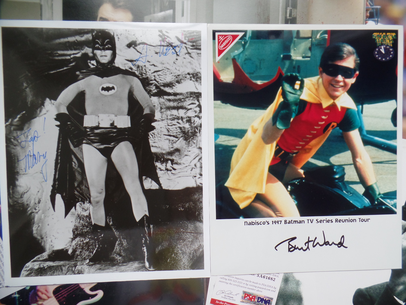 ADAM WEST BURT WARD autograph auto signed BATMAN & ROBIN Suggestive Pose 8X10 Без бренда