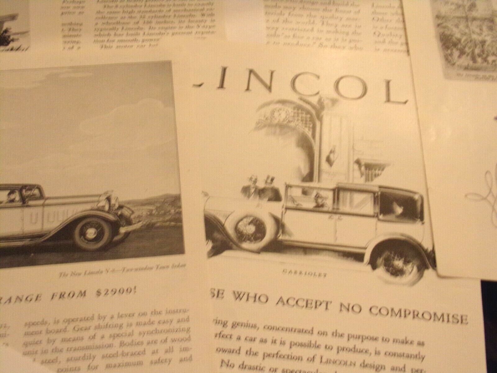 1910-1930 Lincoln Cars, Automobile Advertising Print, Re-Sell 25 Collectible ads Без бренда Cabriolet - фотография #6