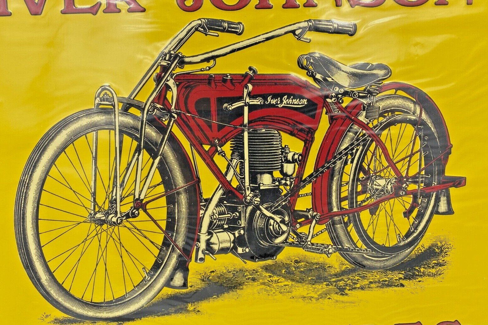 Vintage Harley Davidson  and Iver Johnson Motorcycles Metal Signs Harley Davidson, Iver Johnson - фотография #8