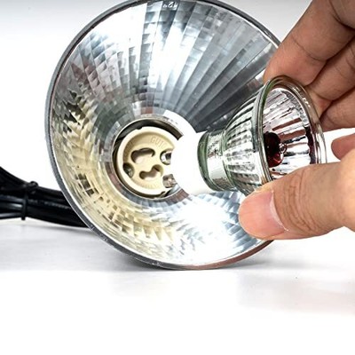 2PK Reptile Light Fixture w/ Lighting Heat Lamps and 4" Halogen Mini Dome Unbranded - фотография #12