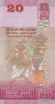 LOT, Sri Lanka 20 Rupees (2015.02.02) p-123c x 5 PCS UNC Без бренда - фотография #3