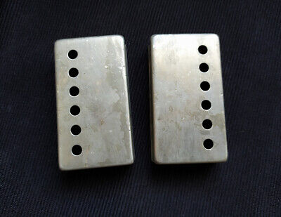 PRO RELIC Vintage Aged Nickel Silver Humbucker Covers Set 2pc 50 mm BB Guitar Lab. Does Not Apply - фотография #2
