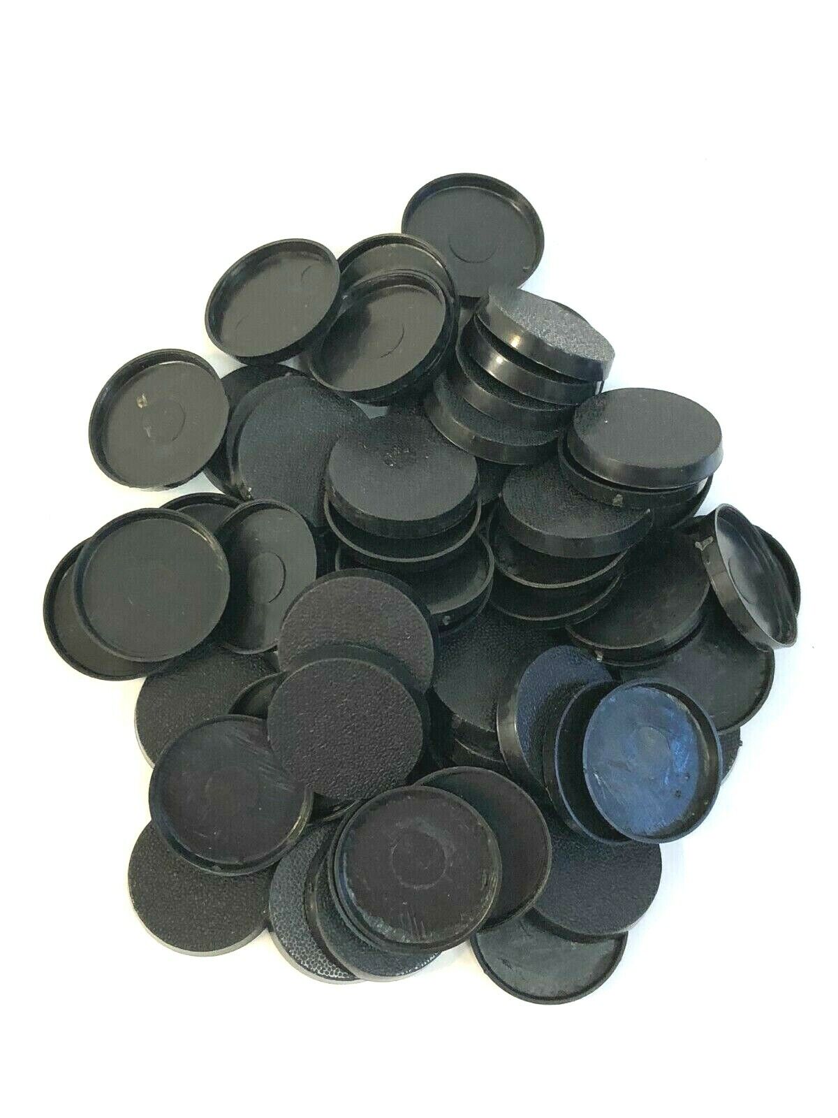 Lot Of 60 25mm Round Bases For Warhammer 40k & AoS Games Workshop Bitz  Unbranded Does not Apply
