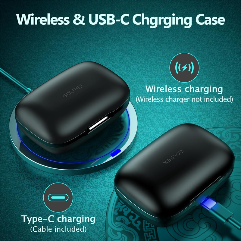 Ear Buds Bluetooth Headphones Wireless Earbuds 36Hrs Playback Wireless Charging  Does not apply - фотография #5