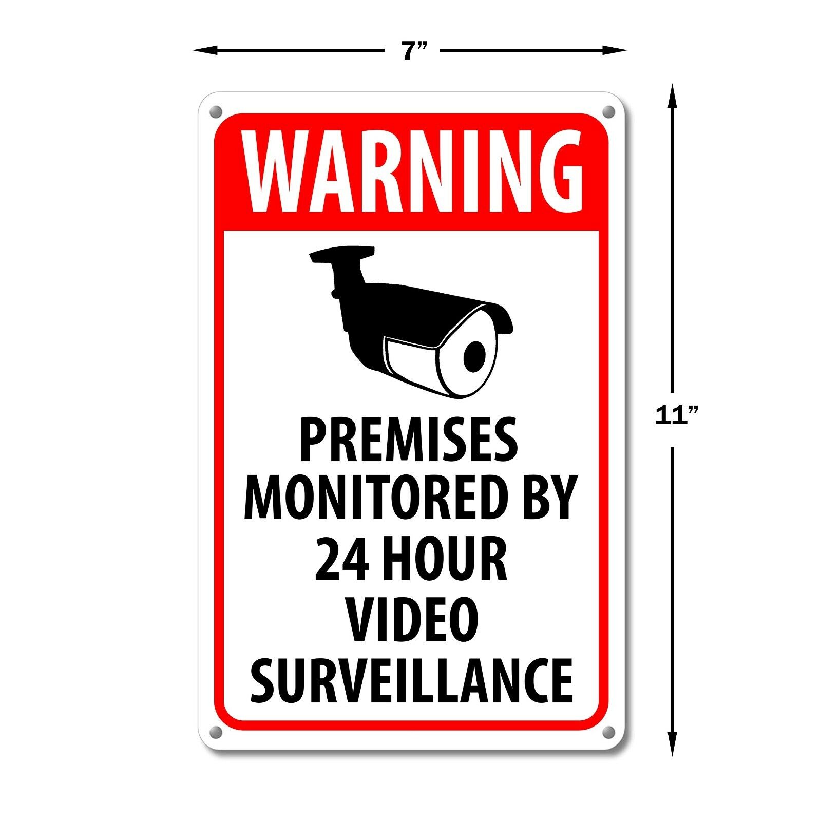 (2) Warning Security Cameras In Use ~ Home Video Surveillance cctv Camera Signs Mysignboards BPS1C1 - фотография #2