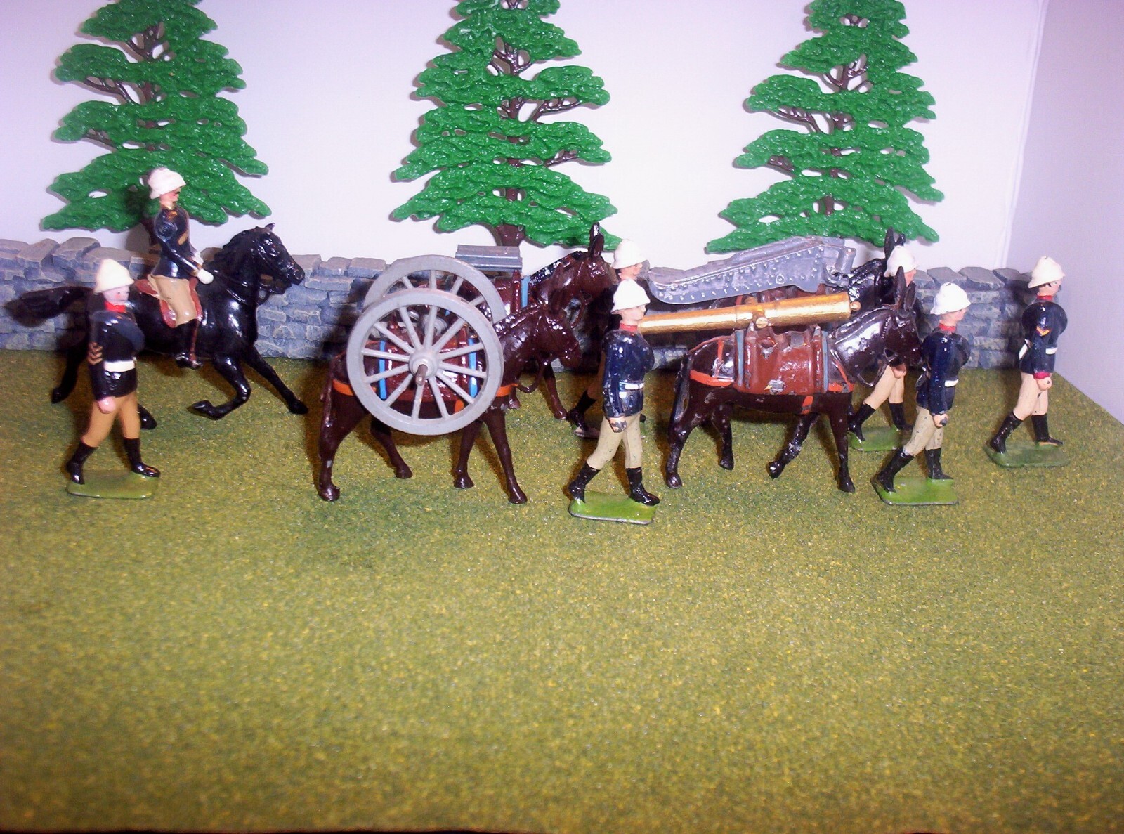 Vintage BRITIANS Mountain artillery set 28 Britains - фотография #3