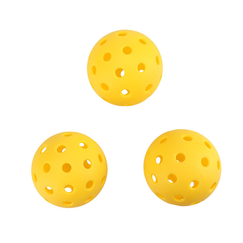 Outdoor Pickleball Balls Standard 40 Holes Tournament Meet USAPA 12 Pack Yellow Unbranded Does not apply - фотография #8