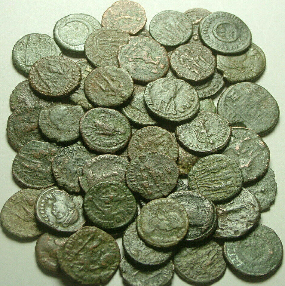 Lot 5 Ancient Roman coin Constantine Valentinian Licinius Consantius Claudius Без бренда