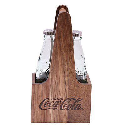 TableCraft Coca-Cola / Coke Bottle Salt & Pepper Shaker Set with Wooden Crate Tablecraft CC339NW