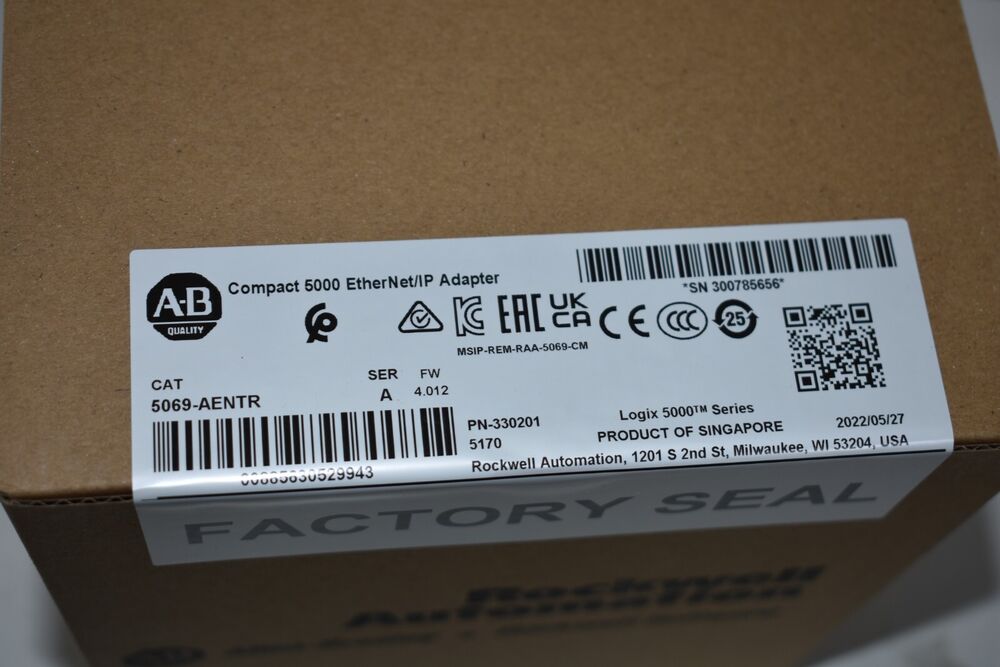 2022 AB 5069-AENTR AB Series A Compact I/O 2-Port EtherNet/IP NEW Allen-Bradley 5069-AENTR