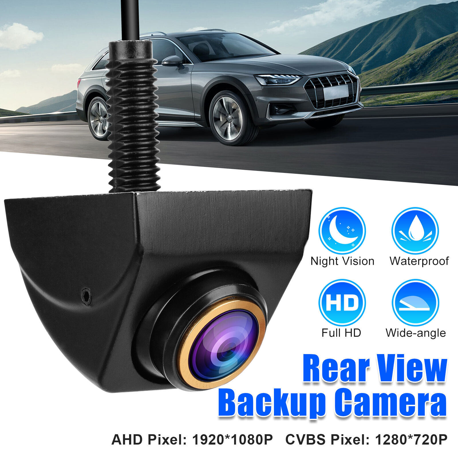 170° Car Rear View Backup Reverse Camera Parking Cam 360° Adjustable Waterproof TheSiliconValley Does Not Apply