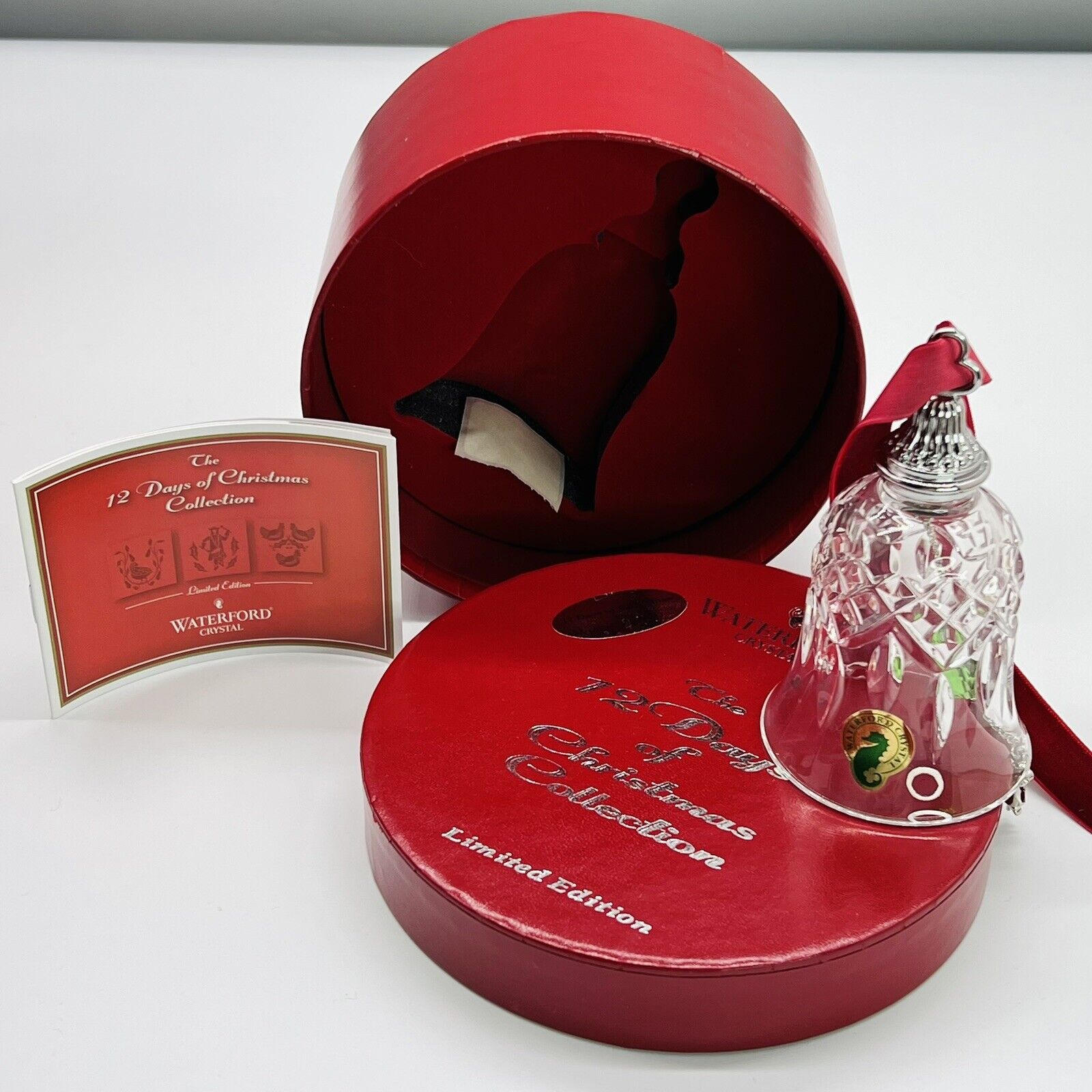 WATERFORD 12 DAYS OF CHRISTMAS Bells COMPLETE BOXED SET Crystal Ornaments MINTY Waterford - фотография #7