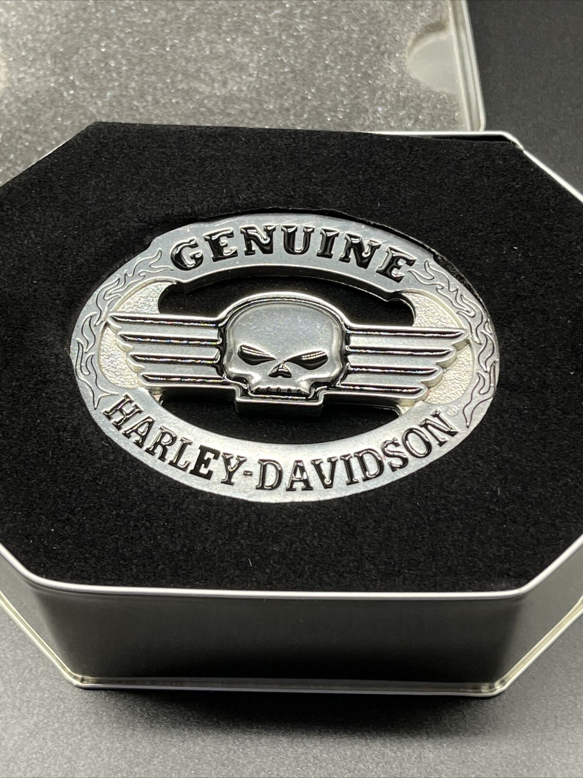 TA@9.29 Harley Willie G Skull Collector Limited Edition Series #1 Belt Buckle Без бренда - фотография #2