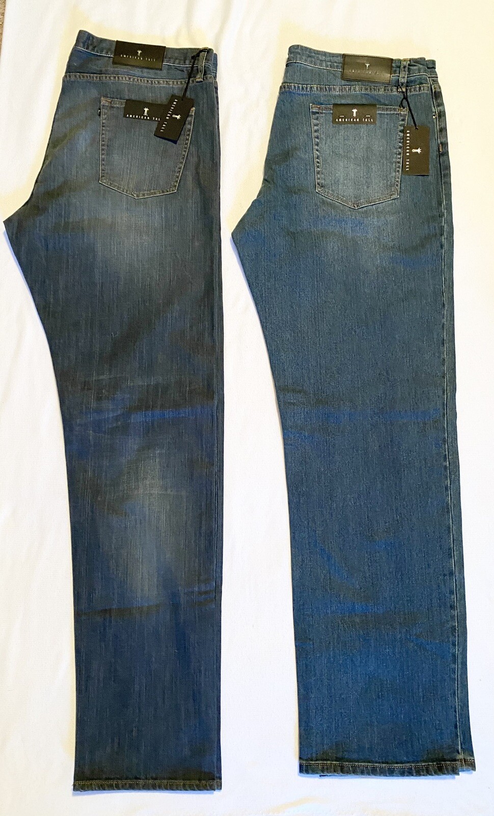 Men’s Lot Of 2 American Tall Pants Size 42/36 Blue NWT (Big & Tall) Dark Denim American Tall