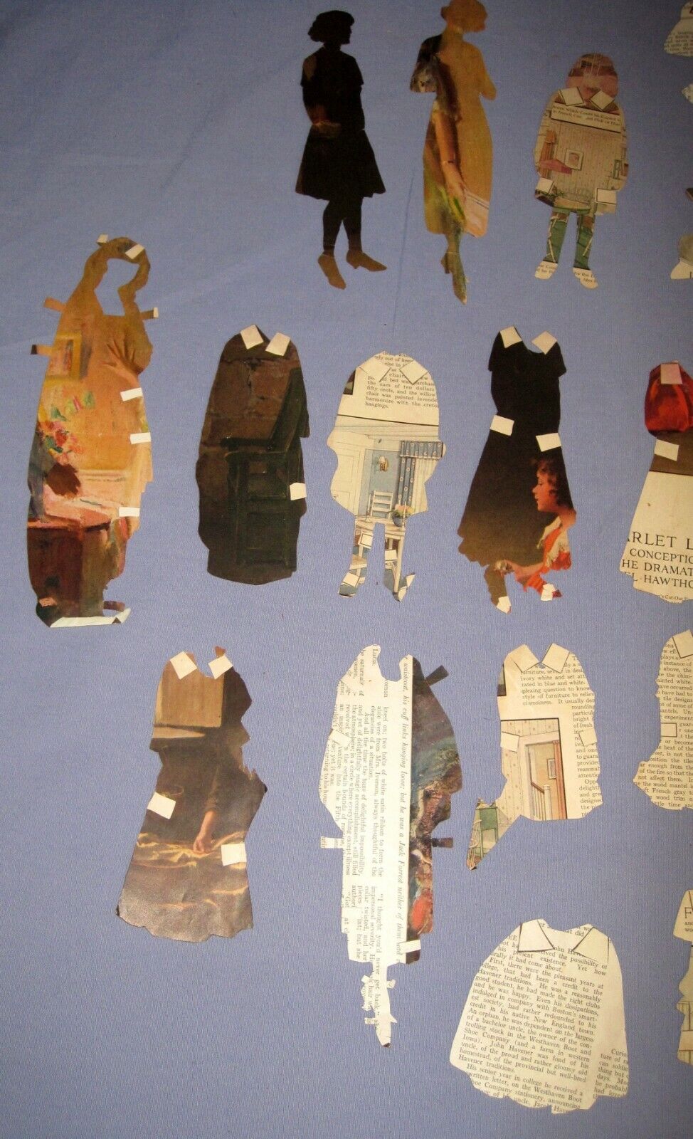 Vtg Antique Victorian Lot Paper Dolls & Clothes & More 6" - 8" Magazine Cut Outs Unbranded - фотография #7