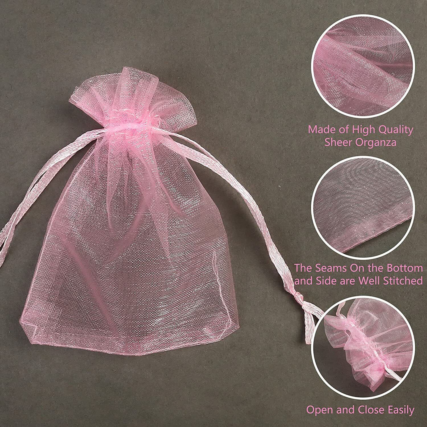 Organza Wedding Party Favor Gift Candy Sheer Drawstring Gift Bags Jewelry Pouch LotFancy - фотография #4