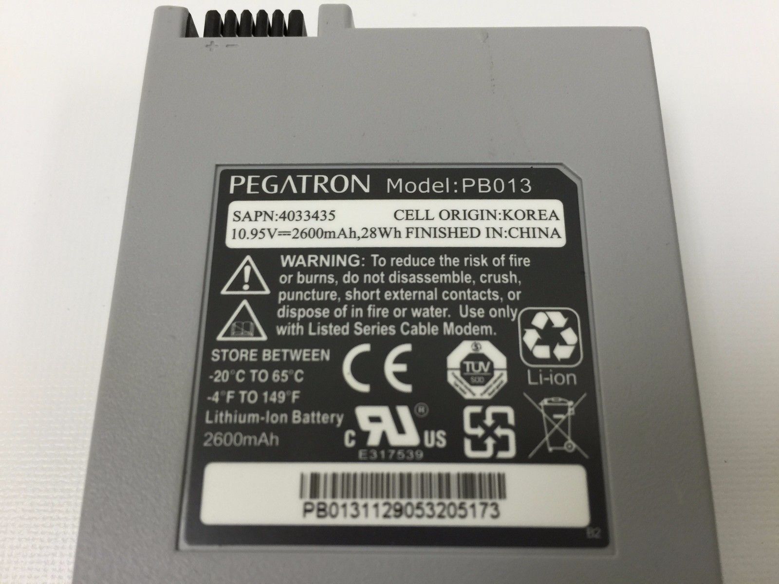 Lot of 30 - PEGATRON PB013 modem Battery 18650 for DPQ3925 DPQ3939 DPQ3212 Pegatron / LG 4033435, PB013, LGABB41865 - фотография #2