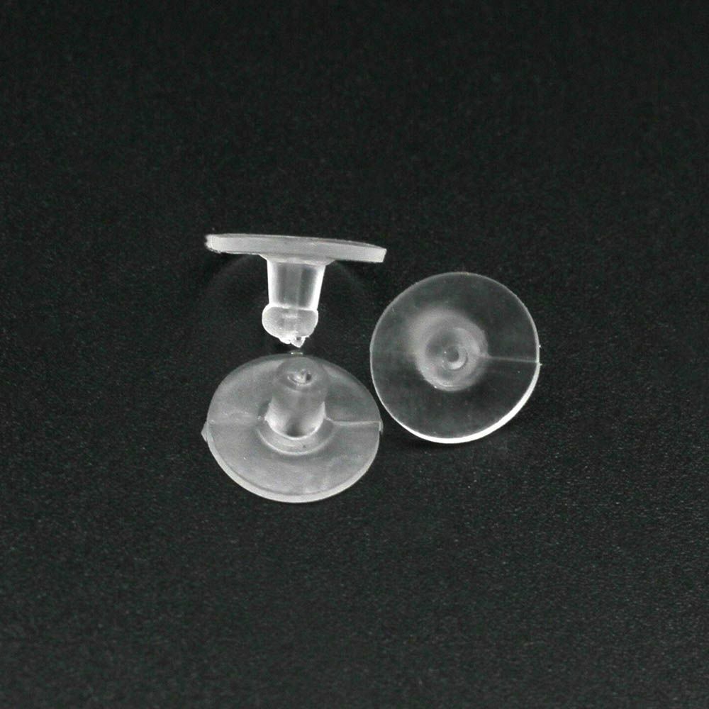 100pcs Earrings Rubber Back Silicone Round Ear Plug Blocked Caps Back Stoppers Jewelry Making China jewelrymakingJW59 - фотография #2