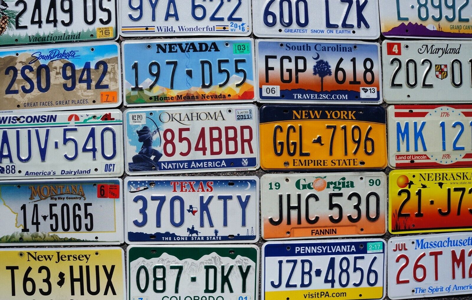 COMPLETE SET    ALL 50 STATES USA LICENSE PLATES LOT of Good License Plate Tags Без бренда - фотография #7