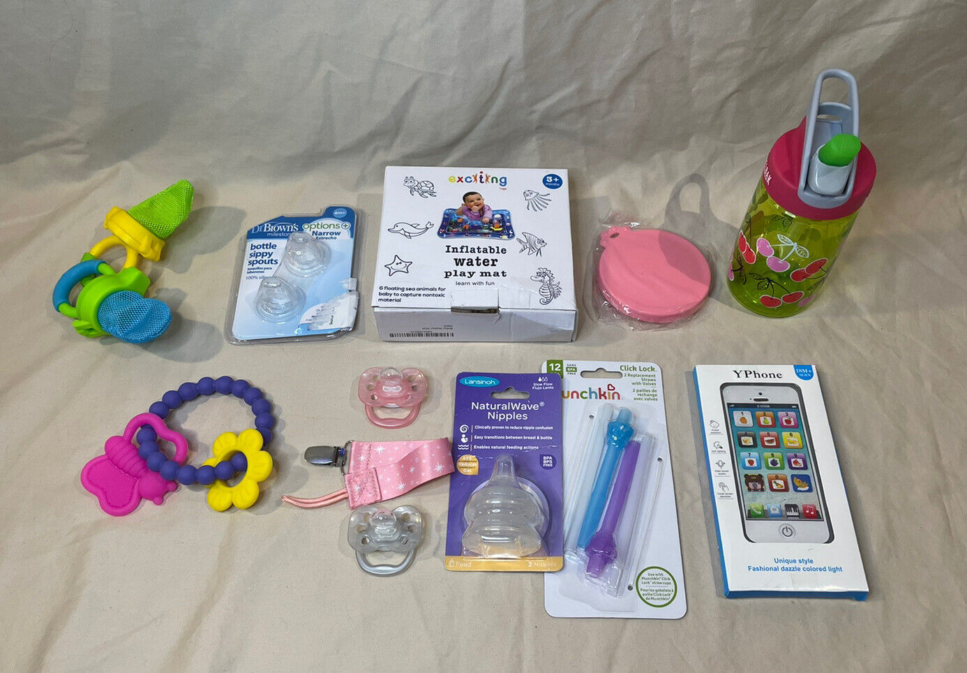 MSRP $65+ Baby Supply Lot Toys, Sippy Spouts, CamelBak Bottle, Teether and MORE Assorted Sippy Spouts