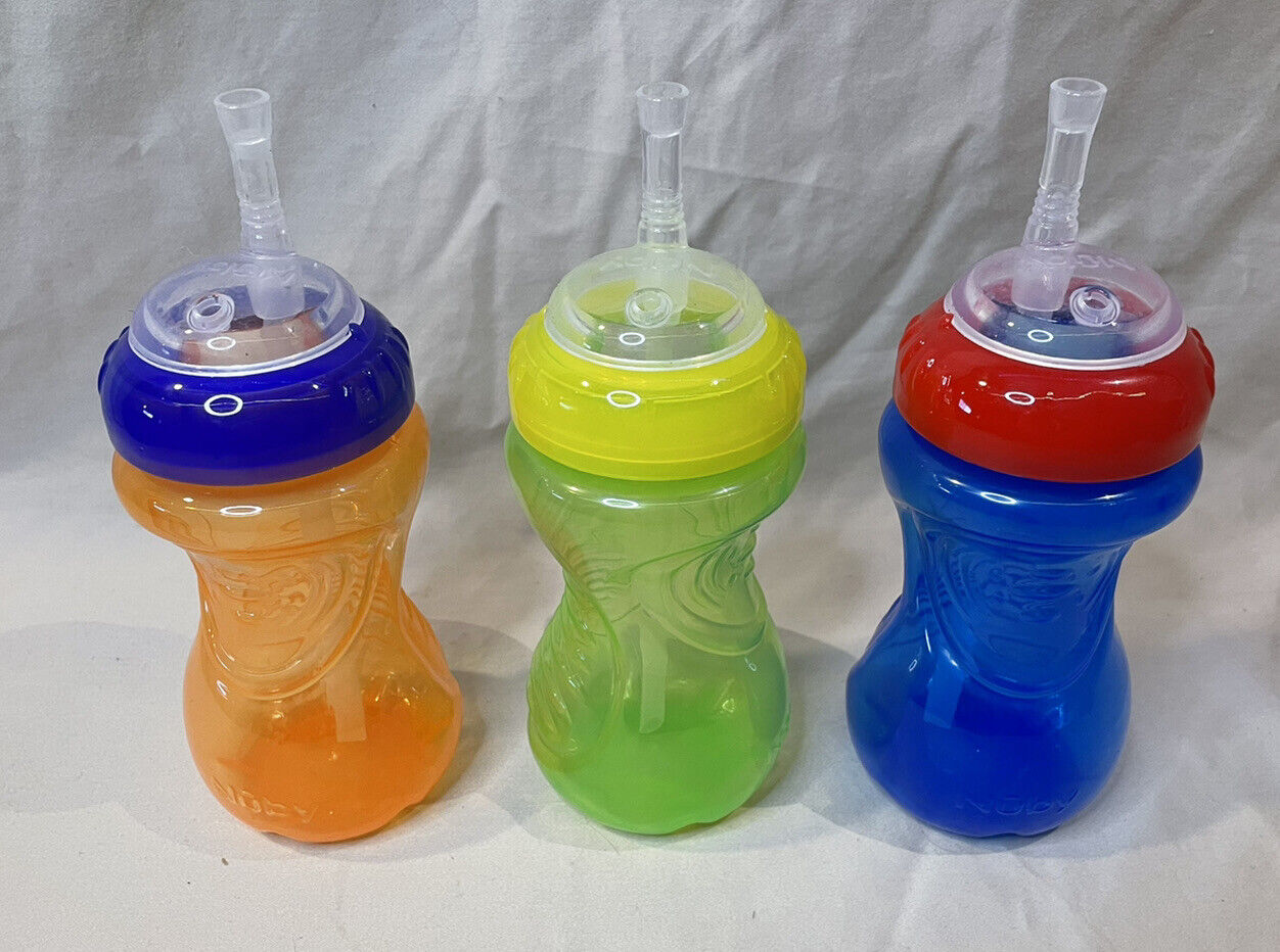 MSRP $55+ Baby Supply Lot 5 Sippy Cups, 2 Can Covers, Straws, Bottle Nipples, St Assorted - фотография #5