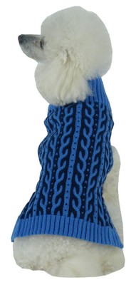 Harmonious Dual Color Weaved Heavy Cable Knitted Fashion Designer Dog Sweater Unbranded Does Not Apply - фотография #8