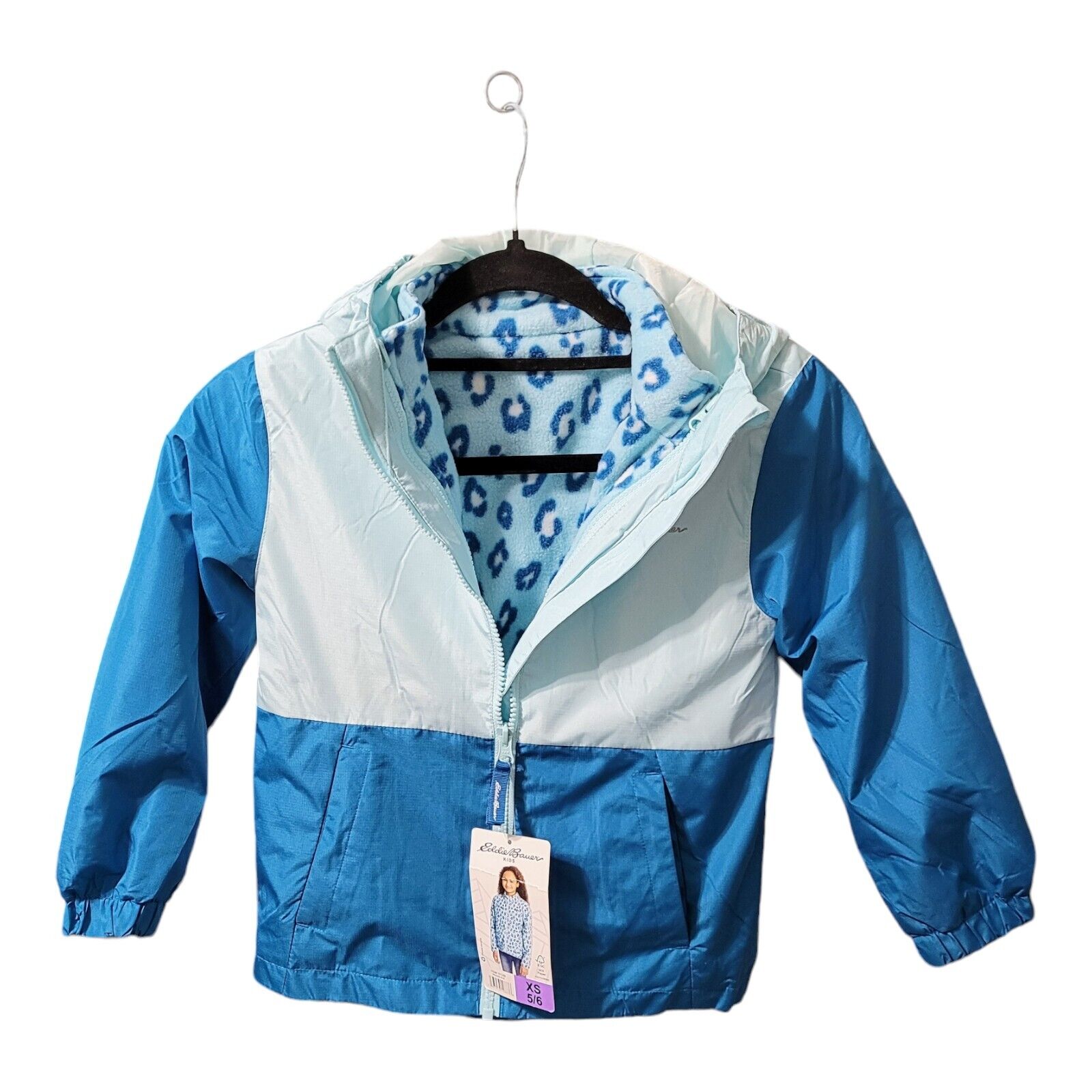 Eddie Bauer Girls 3-in-1 Jacket Blue Size 4 Winter Warmth School Travel Gift Eddie Bauer - фотография #2