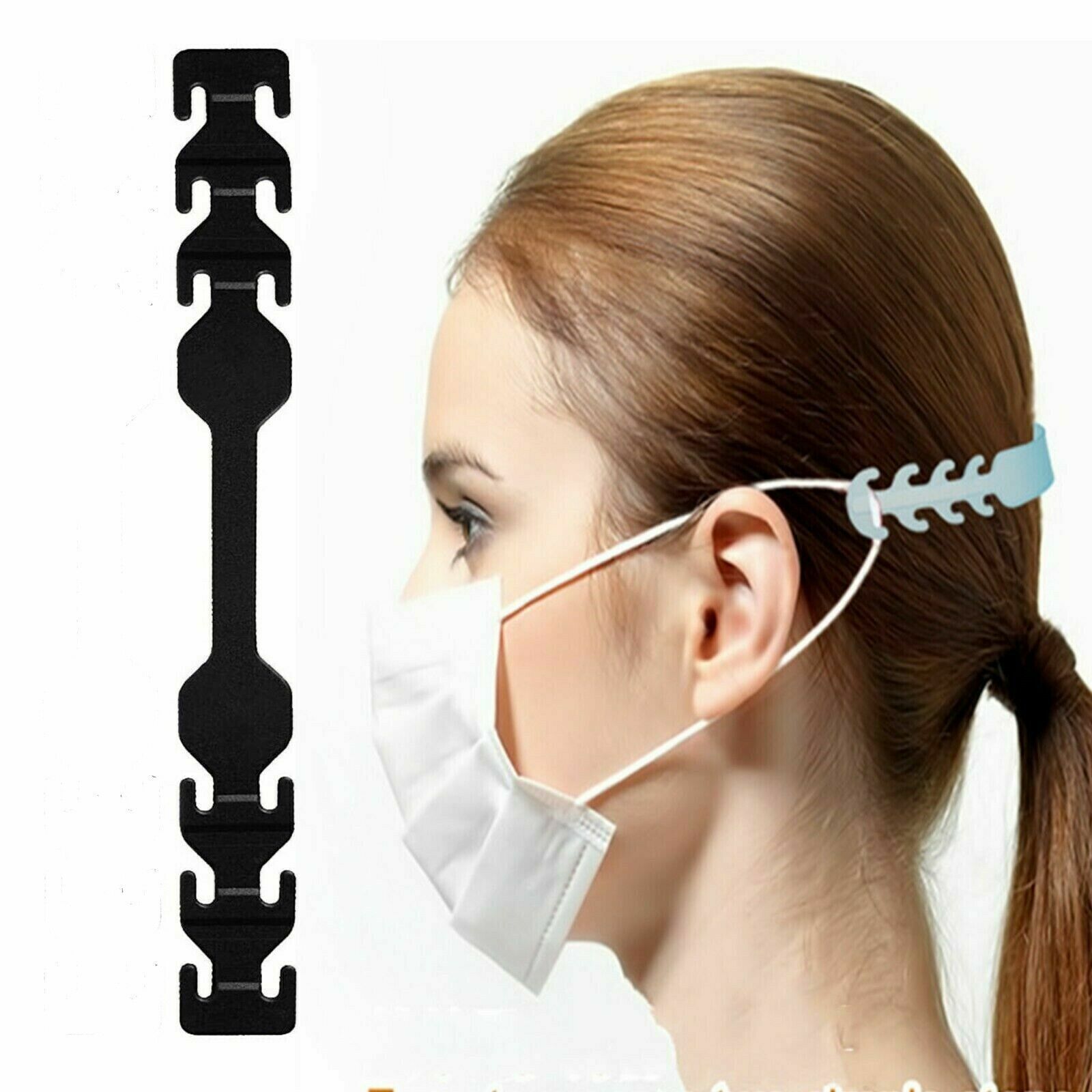 8PCS Adjustable Flat Lanyard Face Mask Extender Ear Savers For Mask Strap Holder Unbranded Does Not Apply - фотография #9