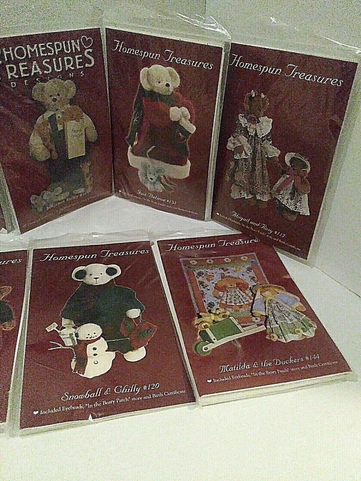 Homespun Treasures Bears Craft Kits "In the berry patch" Complete Lot of 10 New homespun treasures - фотография #3