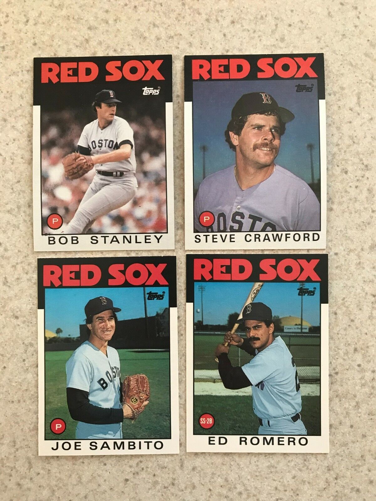 1986 Topps Red Sox Team: Includes Boggs, Rice, Buckner, Seaver (27 Cards) Без бренда - фотография #4