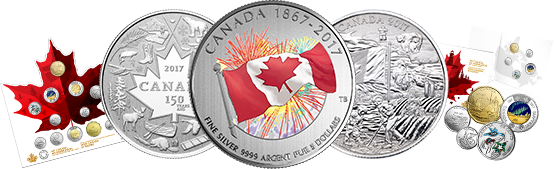 2017 CANADA 150 RCM 3 SILVER COINS & 2 CANADA 150 COIN SETS  with BONUS!  Без бренда