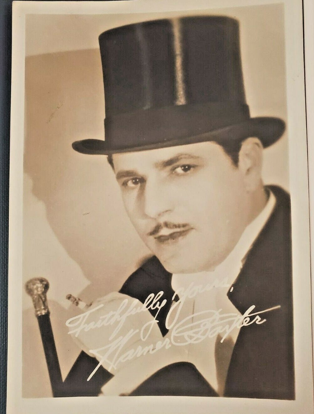Warner Baxter (2) 5x7 Autographed Sepia Photos  **REPRINTS** Без бренда - фотография #7
