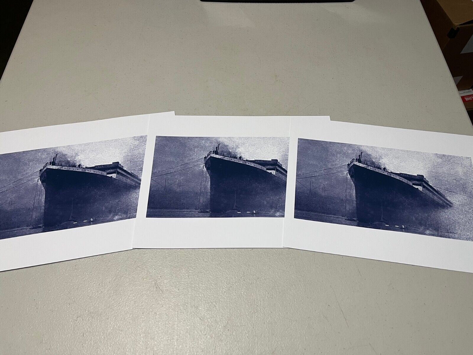 RMS TITANIC LAUNCH MAY 31, 1911, CLIMBING OUT OF THE MIST PHOTO REPRINT HQ PRINT Без бренда - фотография #4