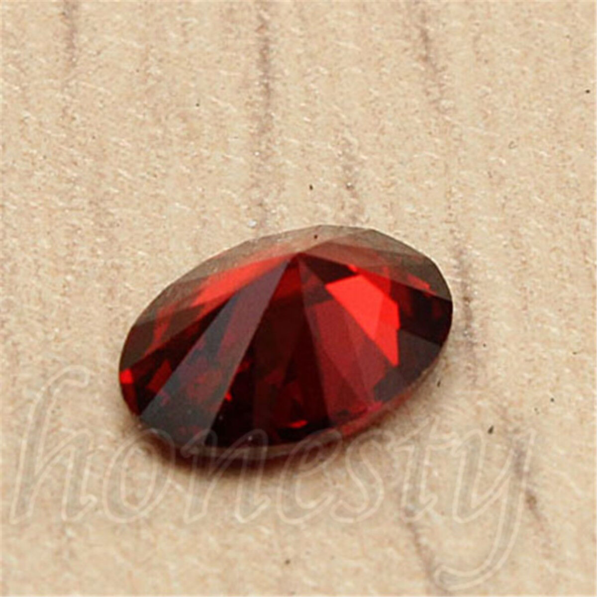 7x5mm Artificial Oval Shape Cut Red Ruby Mozambique Loose Gemstone Stone Unbranded - фотография #8