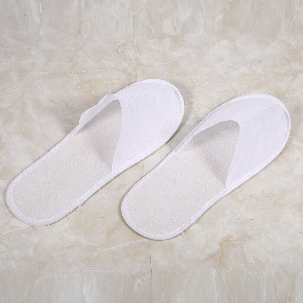 100Pair Soft Disposable Slippers For Guests House Spa Hotel Non-Slip Closed Toe Unbranded - фотография #3