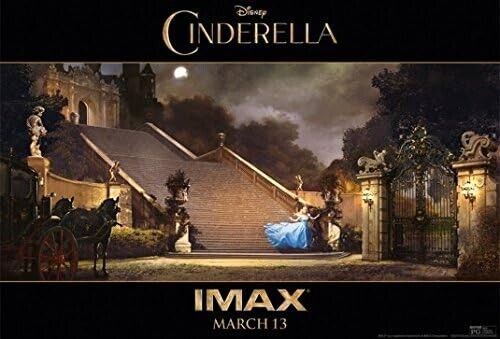 Disney Live Action Cinderella Movie Promo Poster 13"x20' Без бренда