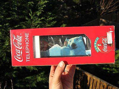 Vintage 1994 COCA-COLA POLAR BEAR TELEPHONE New Opened Box. Untested Sells As Is Coca-Cola