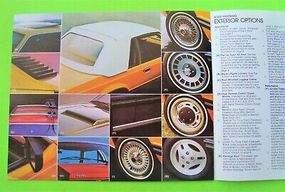 Lot/4 1980 FORD MUSTANG BIG DLX COLOR BROCHURES Ea 20-pg COBRA Mustang Ghia XLNT Без бренда - фотография #7