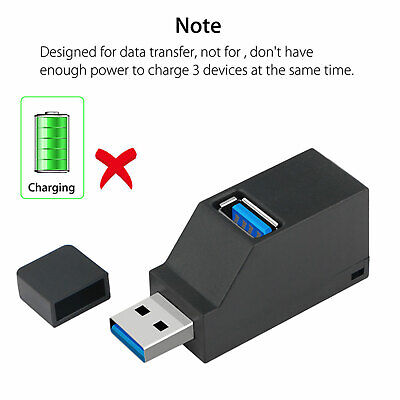 2 Pcs 3 Port USB 3.0 Hub Portable High Speed Splitter Box For PC Notebook Laptop Wowpartspro Does Not Apply - фотография #7