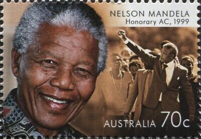 NELSON MANDELA 2015 GUTTER PAIR HONORED BY AUSTRALIA MNH Без бренда - фотография #2