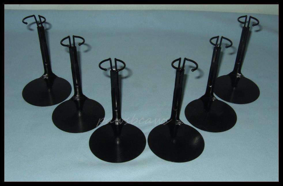 6 Black Kaiser 20SMB Action Figure DISPLAY STANDS fit 7"8"NECA Play Arts MEGO Kaiser 20SMB