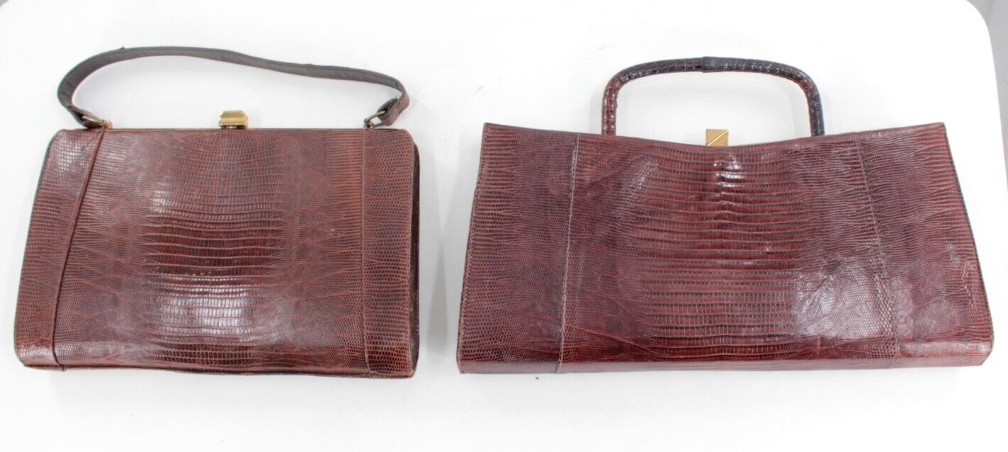 Vtg Women's Purse Lot Of 18 Hand Bags 30s To 50s Era 1930s 1950s Purses Unbranded - фотография #14