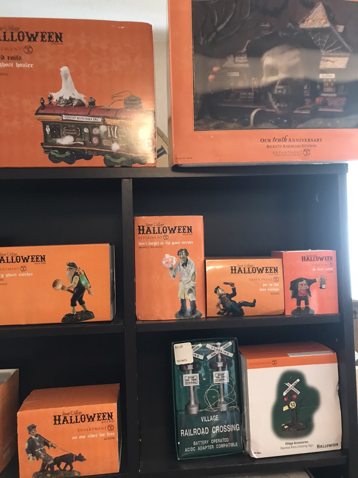 Dept 56 Halloween Haunted Rails ENTIRE COLLECTION! 38 Pc Lot MINT Department 56 - фотография #3